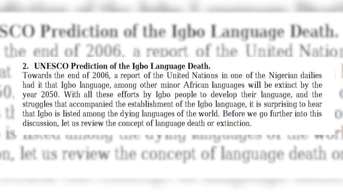 The Conversation: I'm Igbo... But Can't Speak Igbo